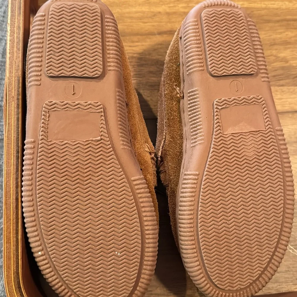 RJ’S Fozzies Kids Suede Moccasins. Size 1